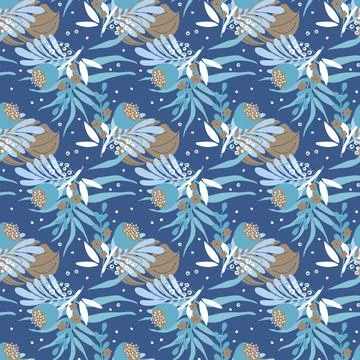 Boho flower pattern 35 Illustrazione stock