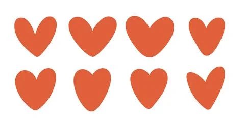 Boho hearts. Set of children elements in boho style for baby shower, party,.. Illustrazione stock