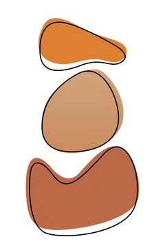 Boho home decor elements in modern abstract boho style Foto stock