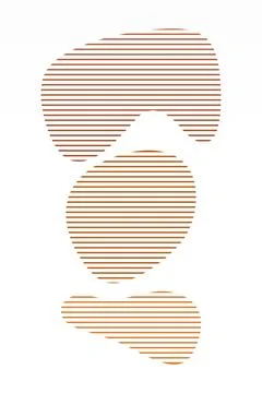 Boho home decor elements in modern abstract boho style Foto stock