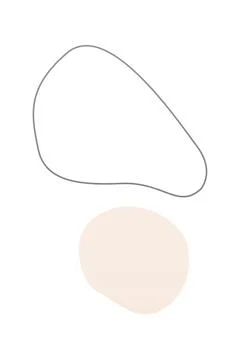 Boho home decor elements in modern abstract boho style Foto stock