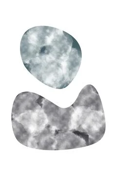 Boho home decor elements in modern abstract boho style Stock Photos