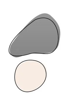 Boho home decor elements in modern abstract boho style Stock Photos