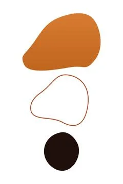 Boho home decor elements in modern abstract boho style Foto stock