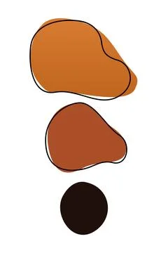 Boho home decor elements in modern abstract boho style Stock Photos