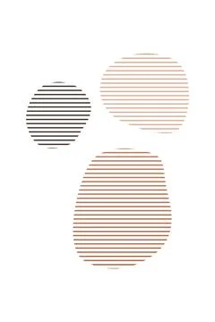 Boho home decor elements in modern abstract boho style Foto stock