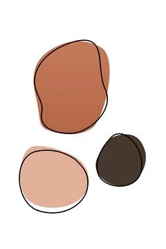 Boho home decor elements in modern abstract boho style Foto stock