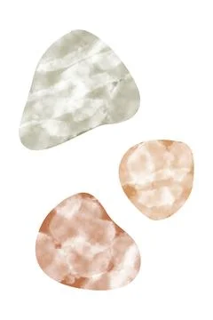 Boho home decor elements in modern abstract boho style Foto stock