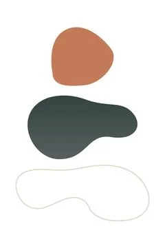 Boho home decor elements in modern abstract boho style Foto stock