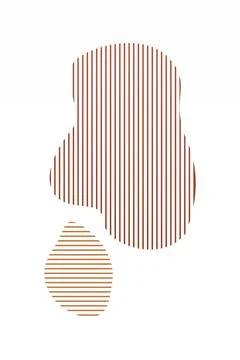 Boho home decor elements in modern abstract boho style Foto stock