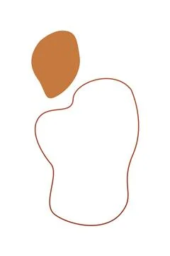 Boho home decor elements in modern abstract boho style Stock Photos