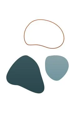 Boho home decor elements in modern abstract boho style Foto stock