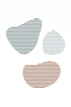 Boho home decor elements in modern abstract boho style Foto stock