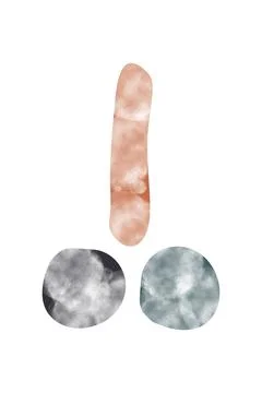 Boho home decor elements in modern abstract boho style Stock Photos