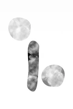 Boho home decor elements in modern abstract boho style Foto stock