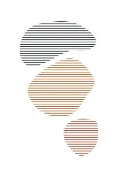 Boho home decor elements in modern abstract boho style Foto stock