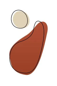 Boho home decor elements in modern abstract boho style Stock Photos