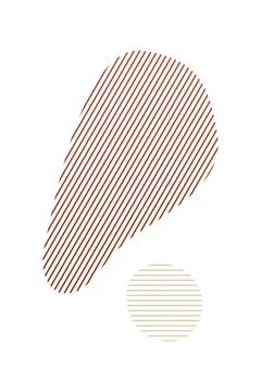 Boho home decor elements in modern abstract boho style Stock Photos