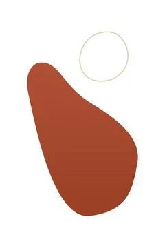 Boho home decor elements in modern abstract boho style Foto stock