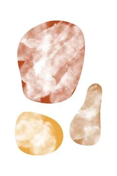 Boho home decor elements in modern abstract boho style Foto stock