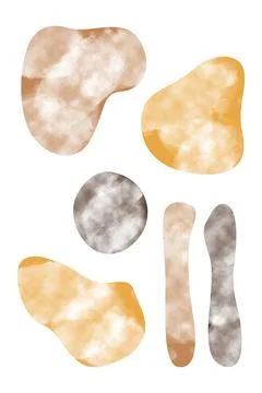 Boho home decor elements in modern abstract boho style Foto stock