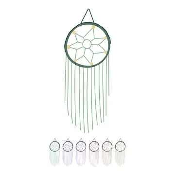 Boho macrame wall hanging vector cartoon graphic Stock Illustration