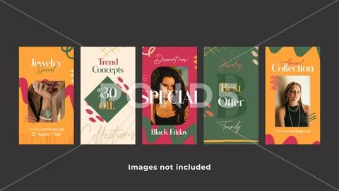 Boho Memories Instagram Stories Modello PSD