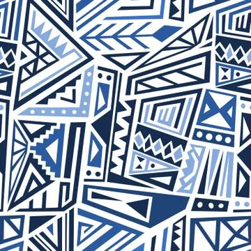 Boho pattern vector - ethnic style fashion fabric design. Seamless background Illustrazione stock