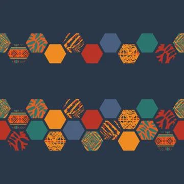 Boho patterns set Stock Illustration