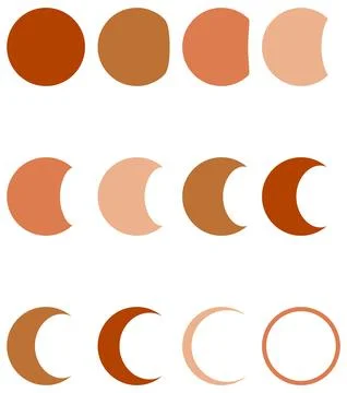 Boho Phases Moon Abstract Home Decor Stock-Illustration