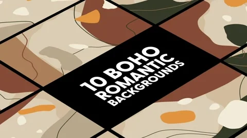 Boho Romantic Backgrounds Stock After Effects