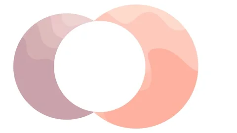 Boho Rotating Circles White Minimal Loop Background Stock Footage 332914594