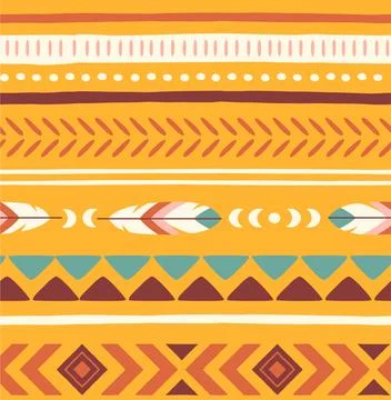 Boho seamless pattern vector concept 스톡 일러스트