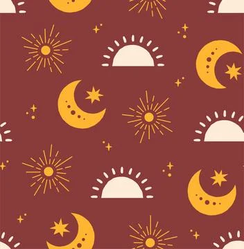 Boho seamless pattern vector concept 스톡 일러스트