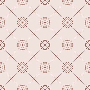 Boho seamless repeating background with flowers Stock Illustration