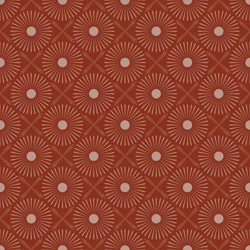 Boho seamless repeating background with flowers Stock Illustration