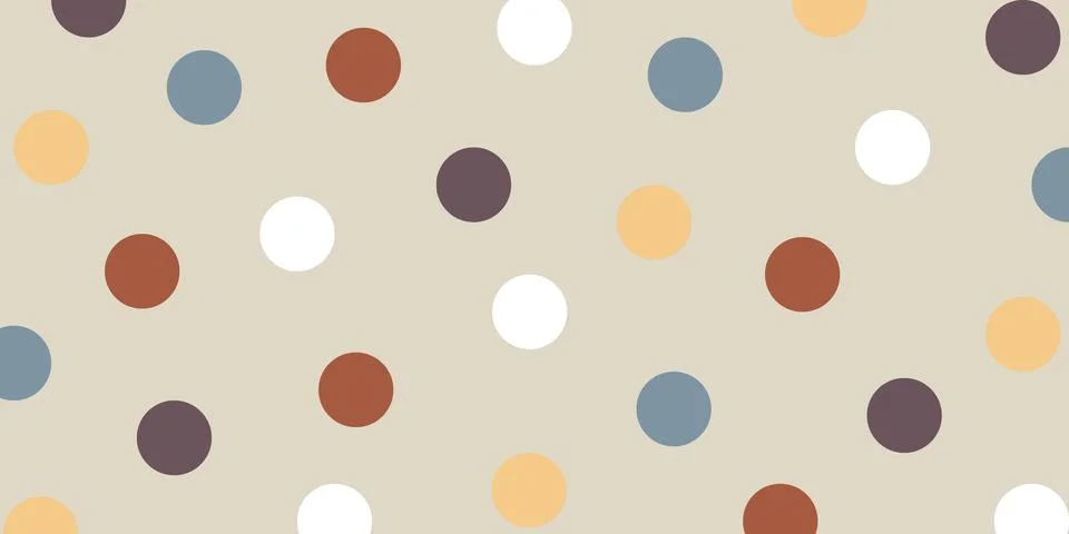 Boho stains pattern background. Random placed, irregular pastel colored dots Illustrazione stock