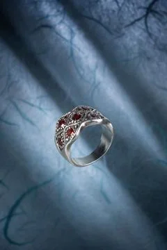 The boho style band ring Foto stock