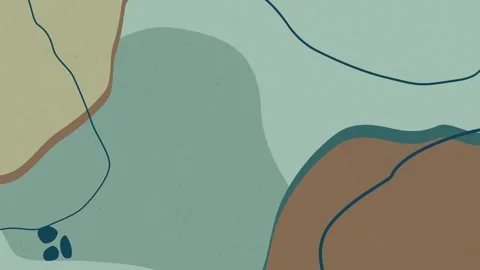 Boho style with circle shape background. Animation of pastel fluid motion  Video stock 261789279