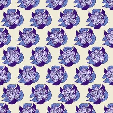 Boho Style Hand Drawn Seamless Pattern Illustrazione stock