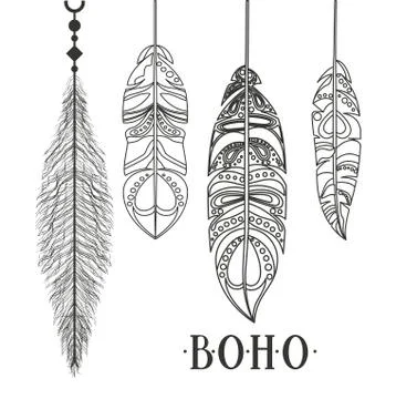 Boho style  isolated icon design Stockillustratie
