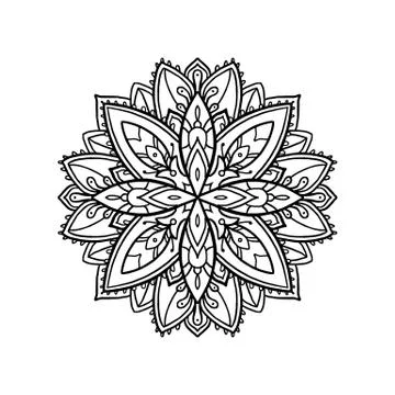 Boho style mandala Stock-Illustration