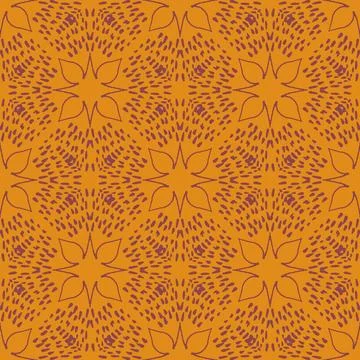 Boho style simple tiling seamless vector pattern Stock Illustration