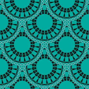 Boho vector round mandalas vector seamless pattern. Geometric abstract orname 스톡 일러스트