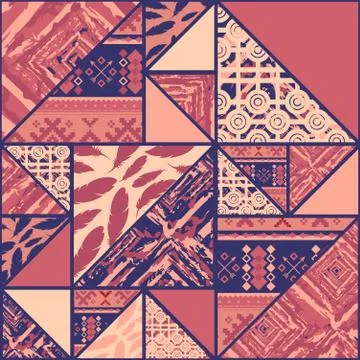 Boho violet background Stock Illustration