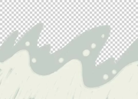 Boho wave curve shape and line abstract organic hand drawn illustration Stock Illustration