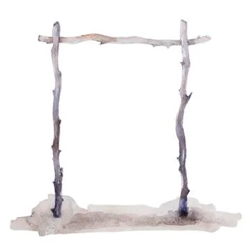 Boho wedding arch Stock Illustration