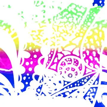 Boho winter pattern Stock Illustration