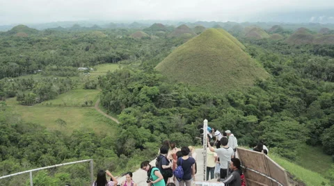 Bohol. Chocolate hills Stock Footage 47775696