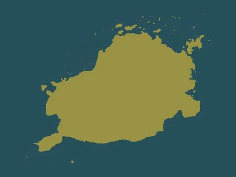 Bohol, Philippines. Solid color shape Stock Illustration